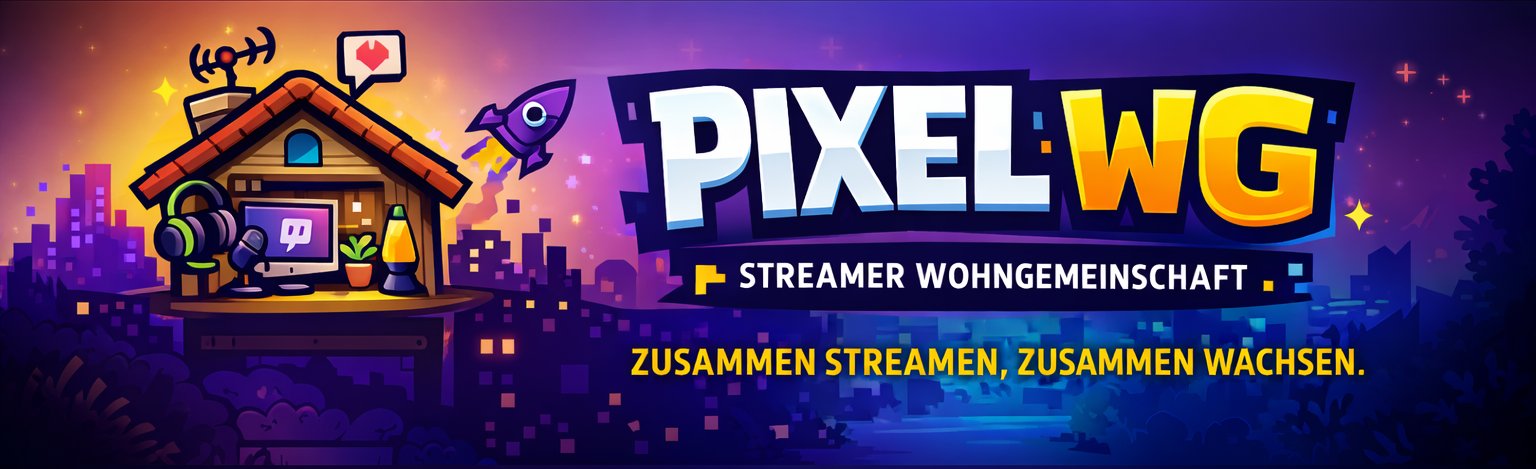 Pixel WG Banner — Streamer Wohngemeinschaft